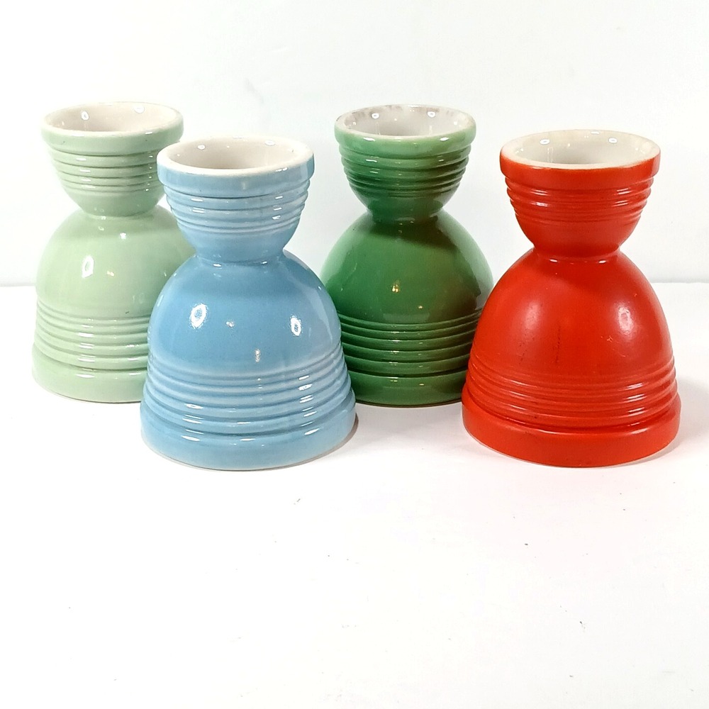 Double Egg Cups Hankscraft Fiesta Go Along Set of 4 READ DESCRIPTION